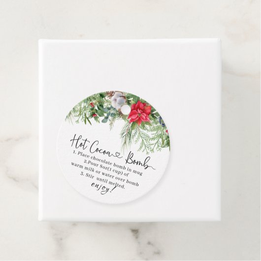 ホットココア爆弾スイーツとベビー外は寒い フェイバータグ (インサイチュ)