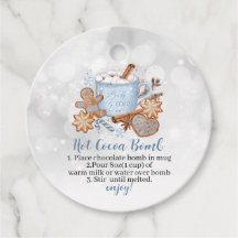 ホットココア爆弾スイーツとベビー外は寒い