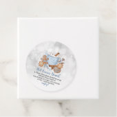 ホットココア爆弾スイーツとベビー外は寒い フェイバータグ (インサイチュ)