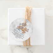 ホットココア爆弾スイーツとベビー外は寒い フェイバータグ (インサイチュ)