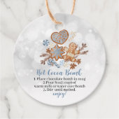 ホットココア爆弾スイーツとベビー外は寒い フェイバータグ (正面)