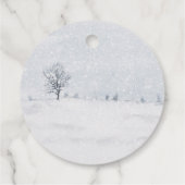 ホットココア爆弾ディアファミリーとベビーそれは寒いアウト フェイバータグ (裏面)