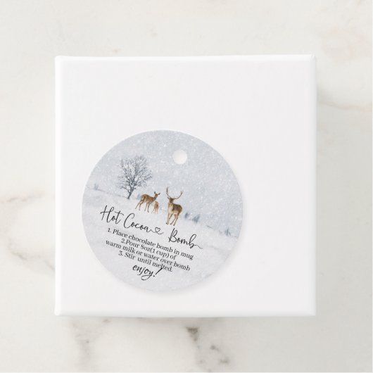 ホットココア爆弾ディアファミリーとベビーそれは寒いアウト フェイバータグ (インサイチュ)