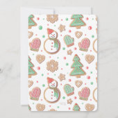 ホットココア飾クッキーの誕生日パーティー任意の年齢 招待状 (裏面)