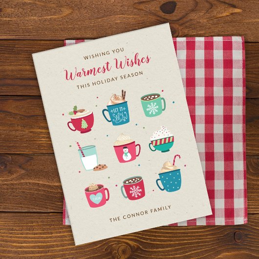 ホットココア ウォーマスト ウィッシーズ 非写真 ホリデー カード