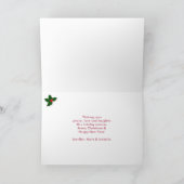 ホットココア |キャンディーケーン |スカーフ&ミッツのクリスマス カード (内部)