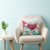 ホットココア |キャンディーケーン |スカーフ&ミッツのクリスマス クッション (椅子)