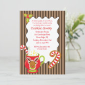 ホットココア＆クッキー Cookie交換/おすそわけ 招待状 (スタンド正面)
