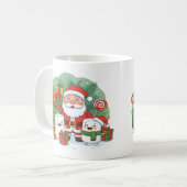 ホットココア クリスマスマグ コーヒーマグカップ (正面左)
