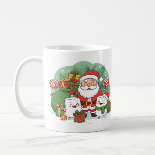 ホットココア クリスマスマグ コーヒーマグカップ (左)
