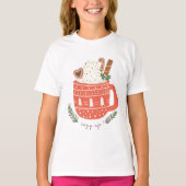 ホットココア クリスマス のリラックス Tシャツ (正面)