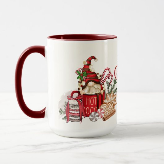 ホットココア クリスマス グノーム マグカップ (左)