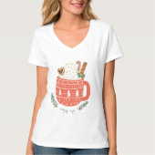 ホットココア クリスマス  Tシャツ (正面)