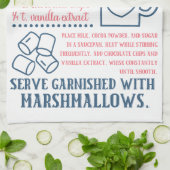 ホットココア チョコレート レシピ キッチン タオル (折り畳み)