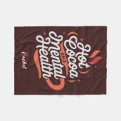 ホットコパーソナライズされたコアとメンタルヘルス フリースブランケット (正面(横))