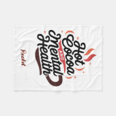 ホットコパーソナライズされたコアとメンタルヘルス フリースブランケット (正面(横))