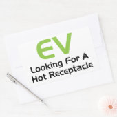 ホットコンセントを探しているEV 長方形シール (封筒)