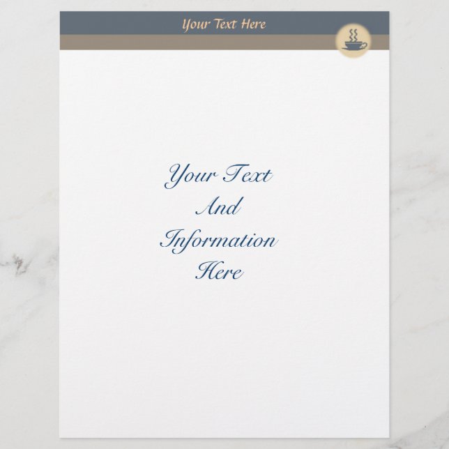 ホットコーヒーのレターヘッド (正面)