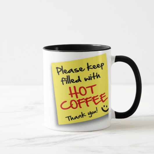 ホットコーヒーをポストする - マグカップ (右)