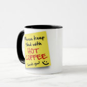 ホットコーヒーをポストする - マグカップ (正面左)