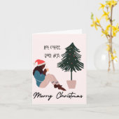 ホットコーヒークリスマスカード カード (黄色い花)