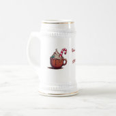ホットコーヒーマグで暖かい願い ビールジョッキ (正面左)