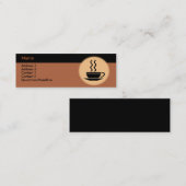 ホットコーヒー名刺 スキニー名刺 (正面/裏面)