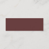 ホットコーヒー名刺 スキニー名刺 (裏面)