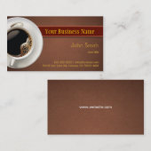 ホットコーヒー名刺 名刺 (正面/裏面)