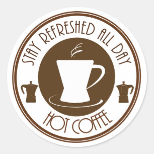 ホットコーヒー ラウンドシール