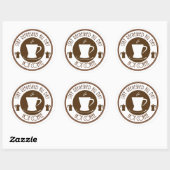 ホットコーヒー ラウンドシール (シート)