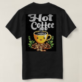 ホットコーヒー Tシャツ (デザイン裏面)