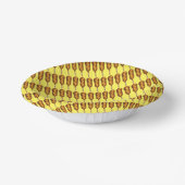 ホットコーンドッグコーンドッグイエローマスタードジャンクフード ペーパーボウル (傾斜あり)