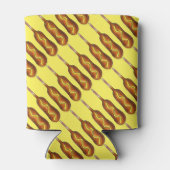 ホットコーンドッグコーンドッグイエローマスタードジャンクフード 缶クーラー (裏面)