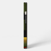 ホットゴールドの織り iPhoneケース (左側面)