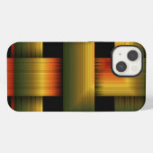 ホットゴールドの織り iPhoneケース (裏面横)
