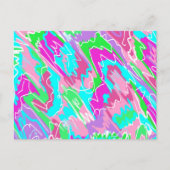 ホットサマービベス抽象芸術アート ポストカード (正面)