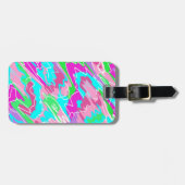 ホットサマービベス抽象芸術 ラゲッジタグ (正面横)