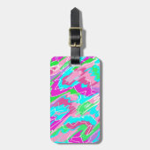 ホットサマービベス抽象芸術 ラゲッジタグ (正面縦)