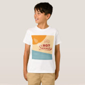 ホットサマーヴィンテージ+レトロな雰囲気 Tシャツ (正面フル)