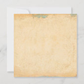 ホットサンセットサンフラワースクエア結婚式招待状 (裏面)