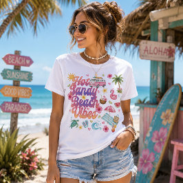 ホットサンディービーチバイブス サマー トライブレンドTシャツ