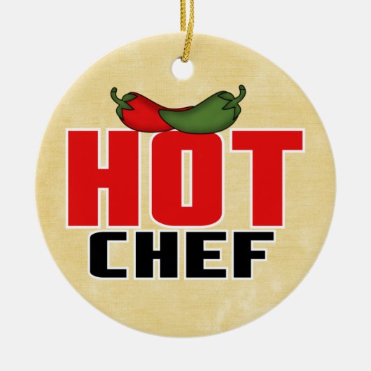 ホットシェフ(赤唐辛子) セラミックオーナメント (正面)