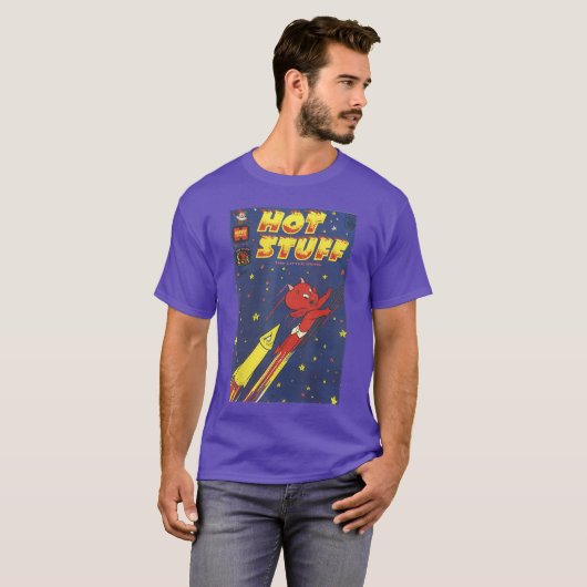 ホットスタッフ・スターリーコミックカバーの面白グッズ Tシャツ (正面フル)