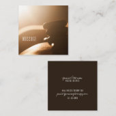 ホットストーンズマッサージセラピー名刺 スクエア名刺 (正面/裏面)