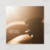 ホットストーンズマッサージセラピー名刺 スクエア名刺 (正面)