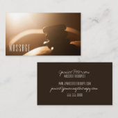 ホットストーンズマッサージセラピー名刺 名刺 (正面/裏面)