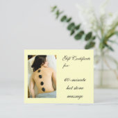 ホットストーンマッサージギフト券 (スタンド正面)