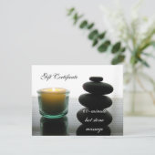 ホットストーンマッサージギフト証明書II (スタンド正面)