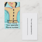 ホットストーンマッサージセラピスト名刺 予約カード (正面/裏面)